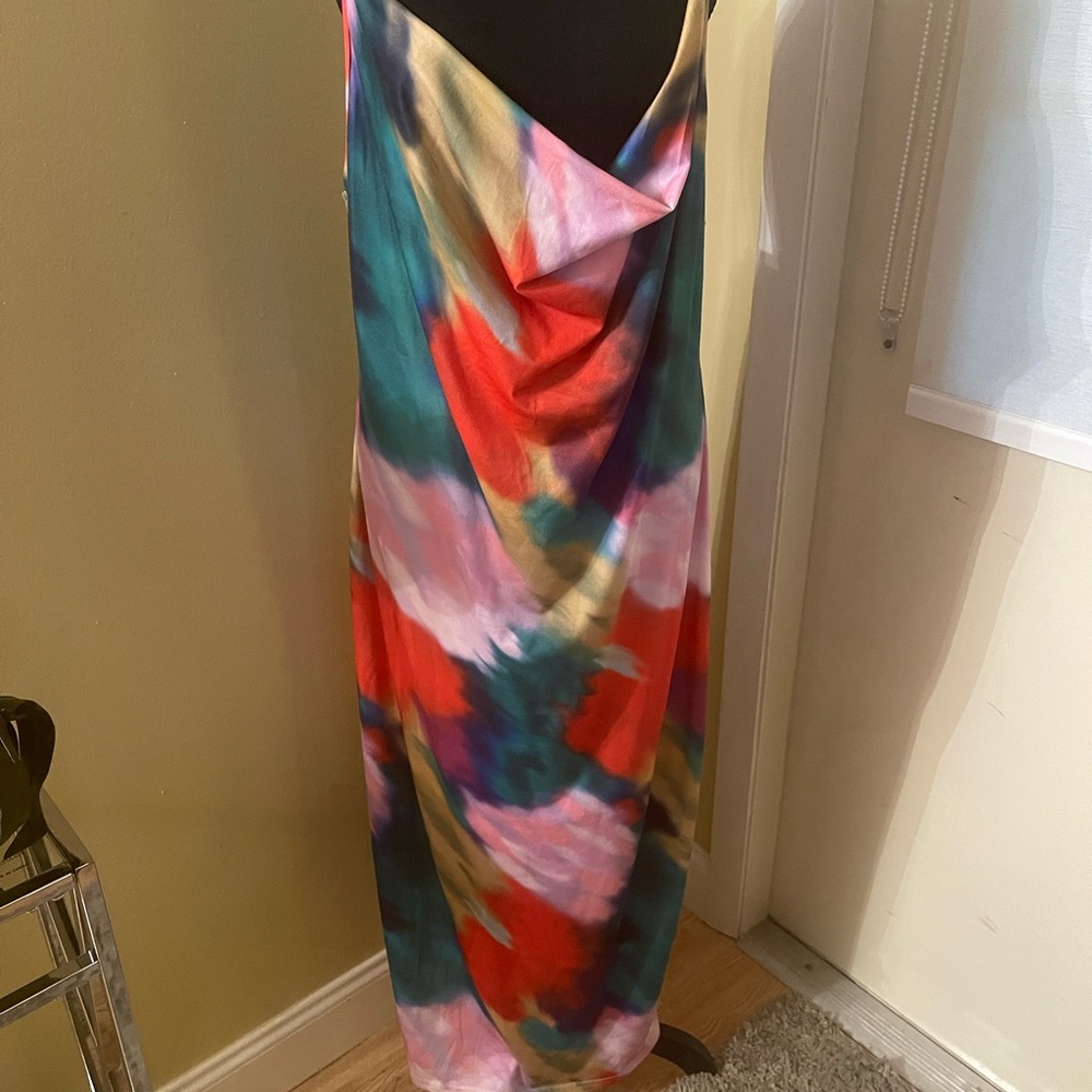 Multicolor Sleeveless Women's Dress